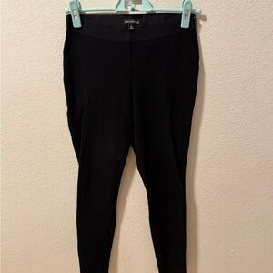 J. Crew zip closure Black Leggings
